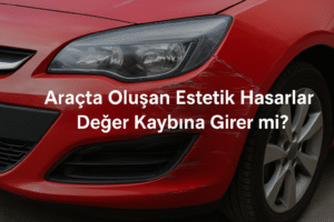 Araçta Oluşan Estetik Hasarlar Değer Kaybına Girer mi?